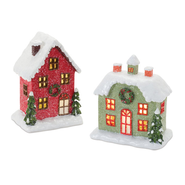 Personalized Christmas Village Houses 